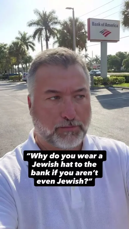 Jewish Hat at the Bank