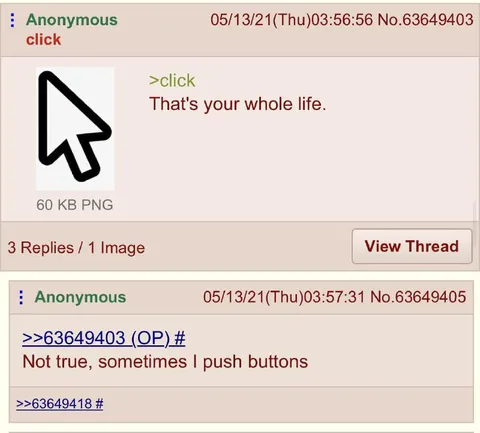 Sometimes I Push Buttons