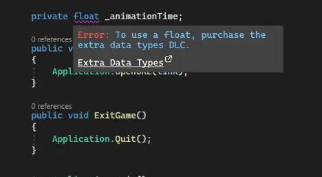 Float Requires DLC