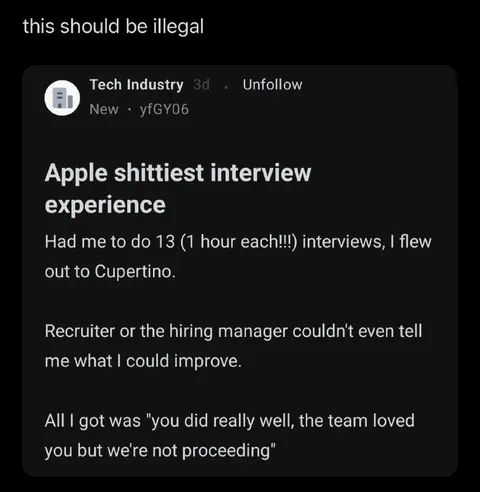 Apple's Thirteen-Interview Nightmare