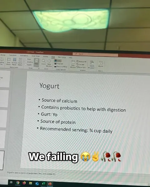 We Failing Yogurt Presentation