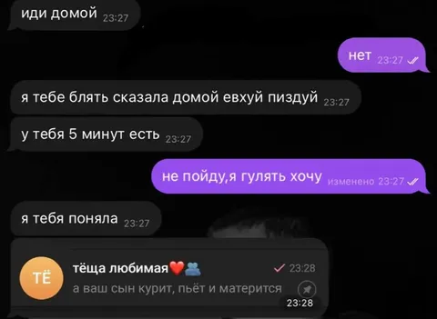 Тёща узнала правду о сыне
