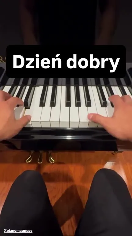 Dzień dobry na pianinie