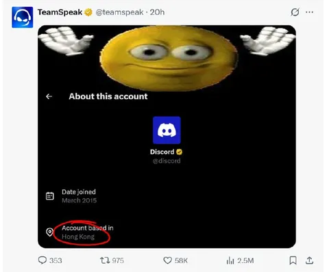 Discord Account Based in Hong Kong