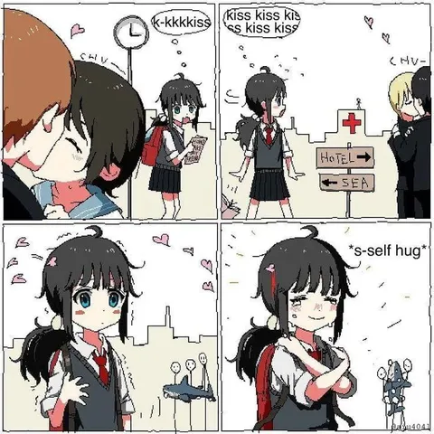 Self-Hug After Rejection