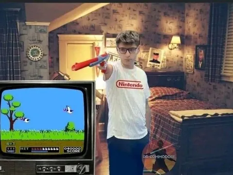Nintendo Kid Shoots the TV