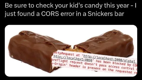 CORS Error in a Snickers Bar