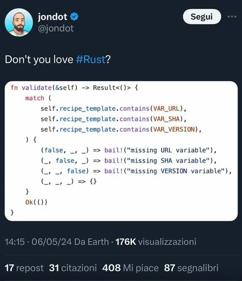 Don't You Love Rust Validation
