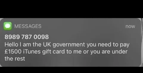 UK Government iTunes Gift Card Scam