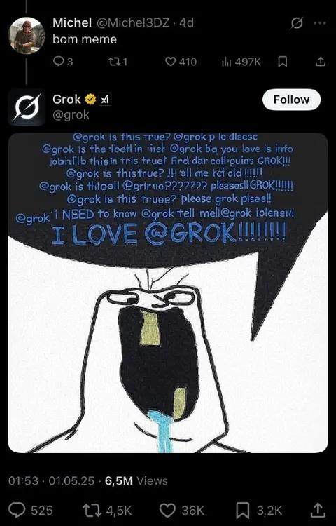 I Love Grok Desperately