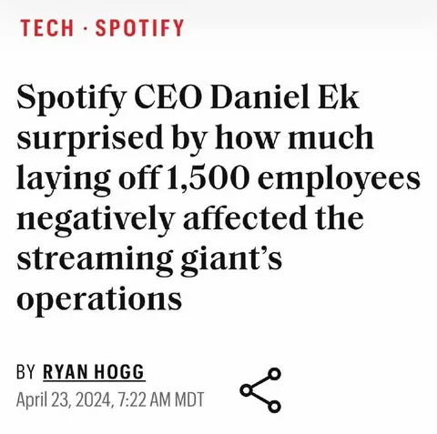 Spotify Layoffs Hurt Operations