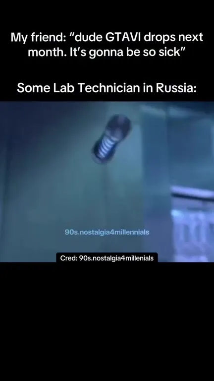 Russian Lab Technician Drops Everything