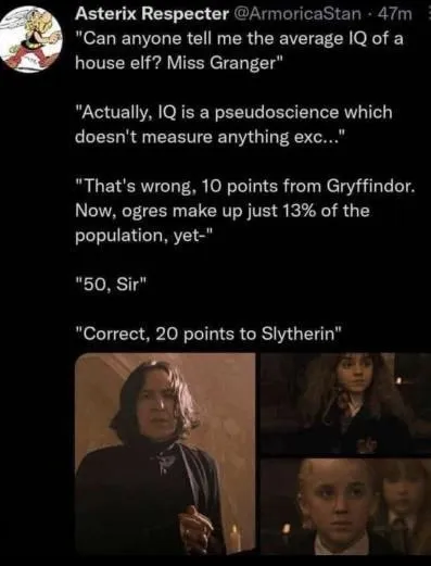 Snape's Ogre IQ Question