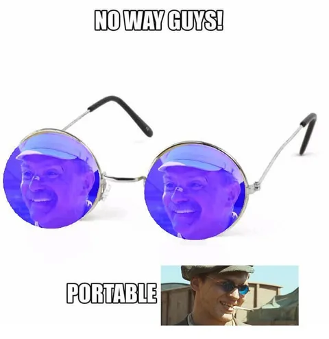 No Way Guys Portable Glasses