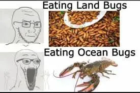 Eating Land Bugs vs Ocean Bugs