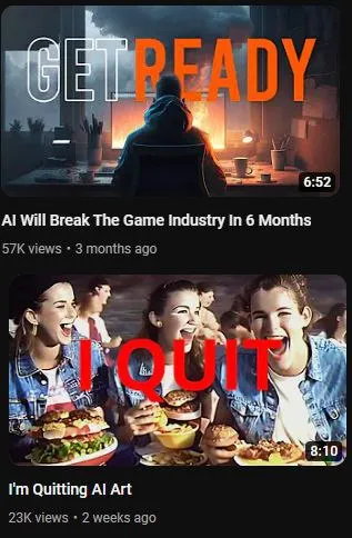 AI Industry Panic YouTube Recommendations