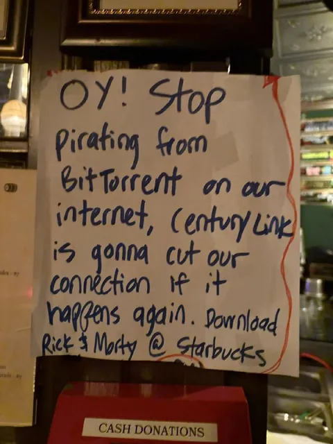 Pirating Rick and Morty at Starbucks