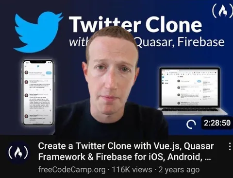 Mark Zuckerberg Builds Twitter Clone