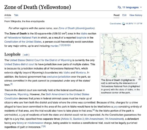 Zone of Death Loophole
