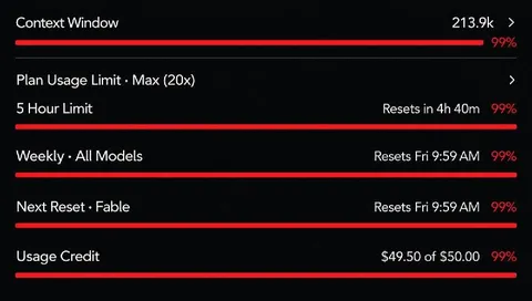 AI Usage Limits Almost Maxed