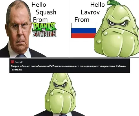 Lavrov Squash From Plants vs Zombies