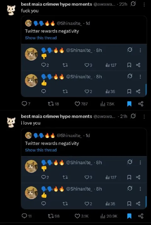 Twitter Rewards Negativity