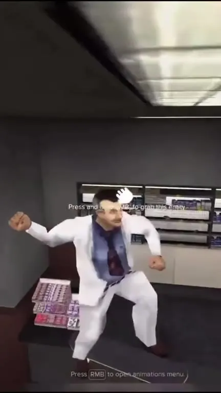 White-Suited NPC Vanishes in Store