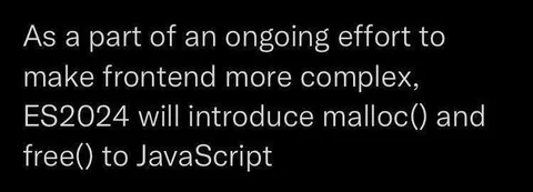 JavaScript malloc and free