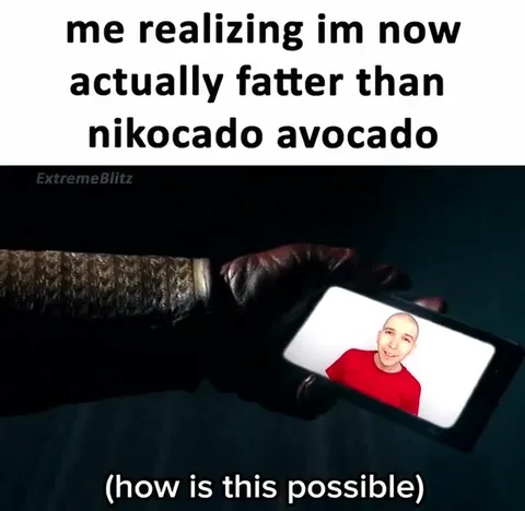 Realizing I’m Fatter Than Nikocado Avocado