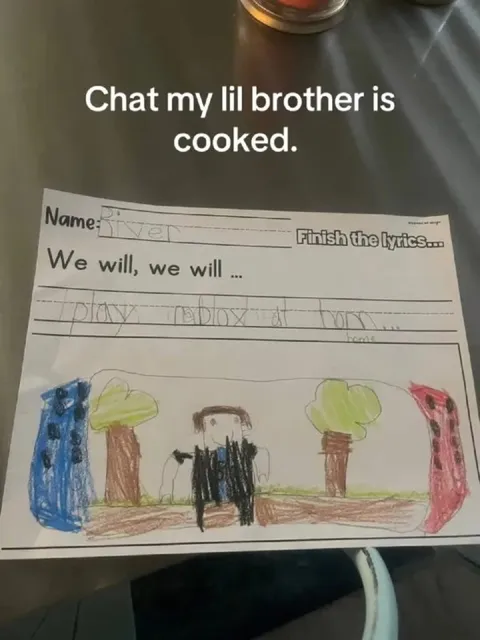 Lil Brother Is Cooked