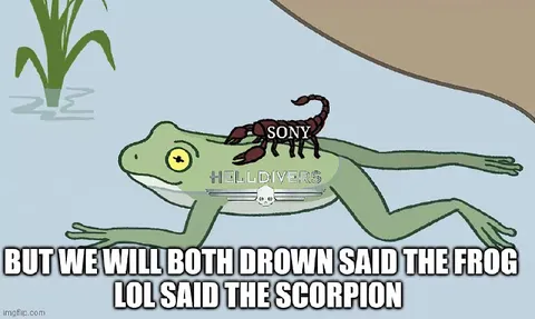 Frog and Scorpion Drown Together