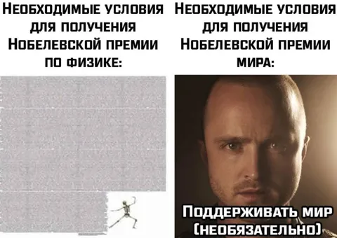 Условия получения Нобелевской премии