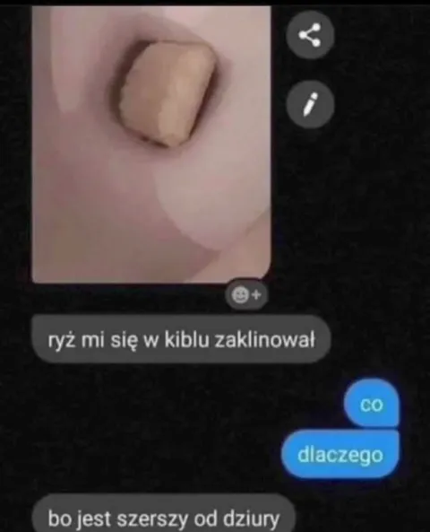 Ryż szerszy od dziury