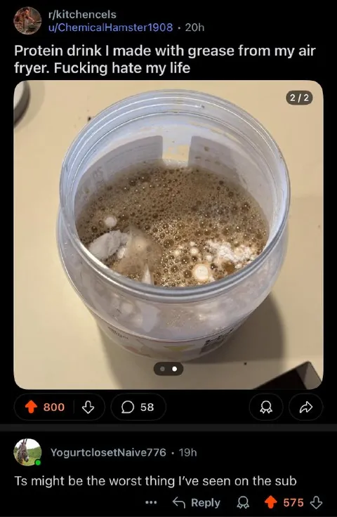 Air Fryer Grease Protein Drink