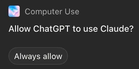 ChatGPT Uses Claude Permission