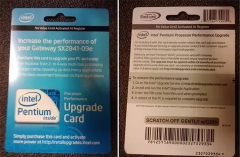 Intel Pentium Upgrade Card