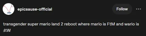 Transgender Super Mario Land 2 Reboot