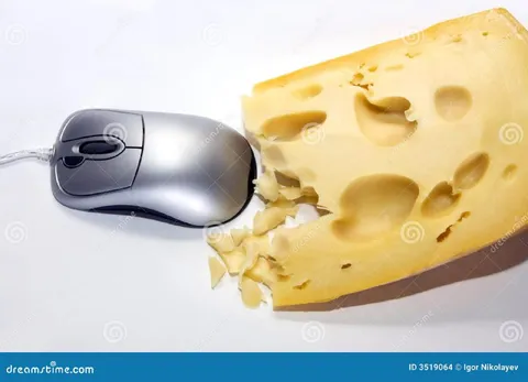 Мышь грызёт сыр