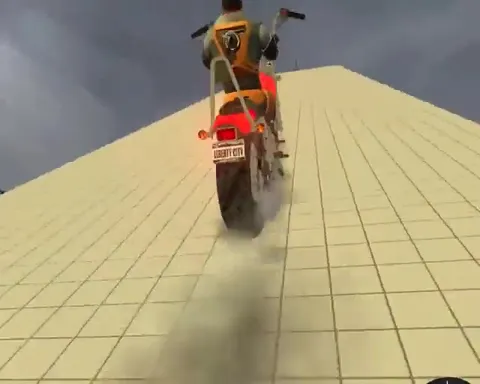 Motorcycle Ramp to Explosion
