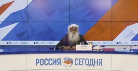 Садхгуру на пресс-конференции