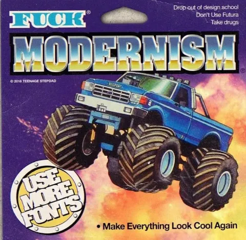 Modernism Monster Truck Poster