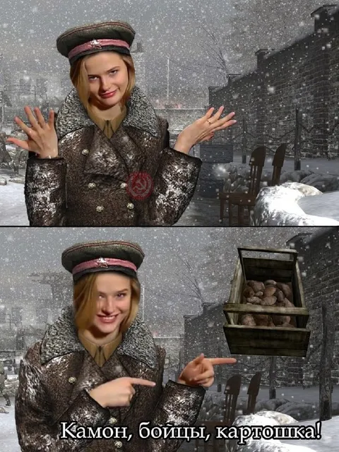 Камон, бойцы, картошка!