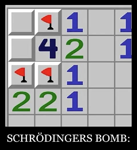 Schrödinger's Minesweeper Bomb