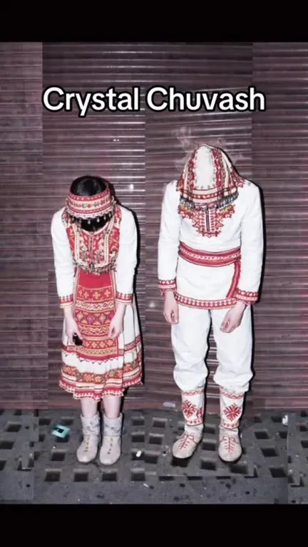 Crystal Chuvash Traditional Costume Montage