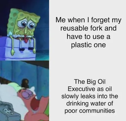 Reusable Fork Versus Big Oil
