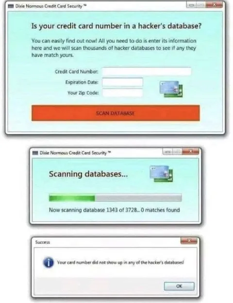 Credit Card Security Scam