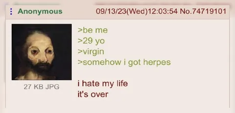 29-Year-Old Virgin Gets Herpes