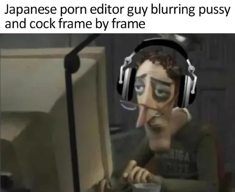 Japanese Porn Editor Blurring Frame by Frame