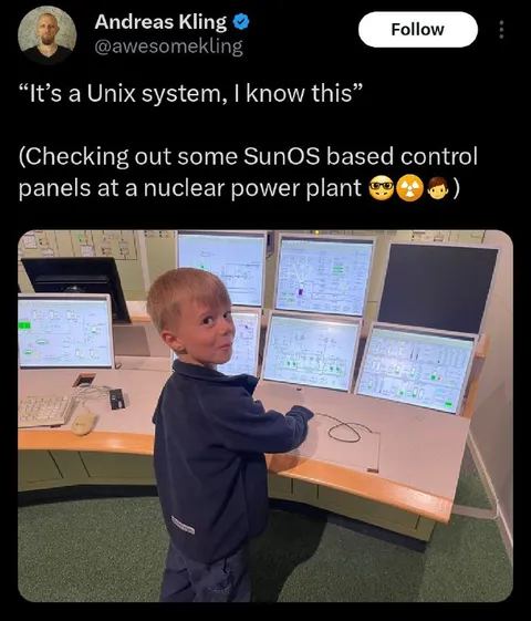 Unix System Nuclear Control Panel