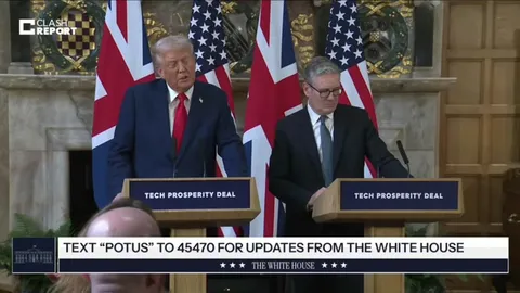 Трамп и Стармер на пресс-конференции